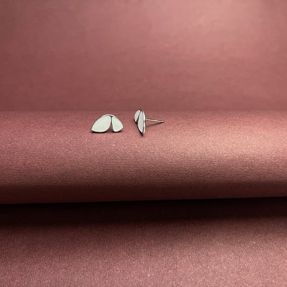 White Butterfly Earrings