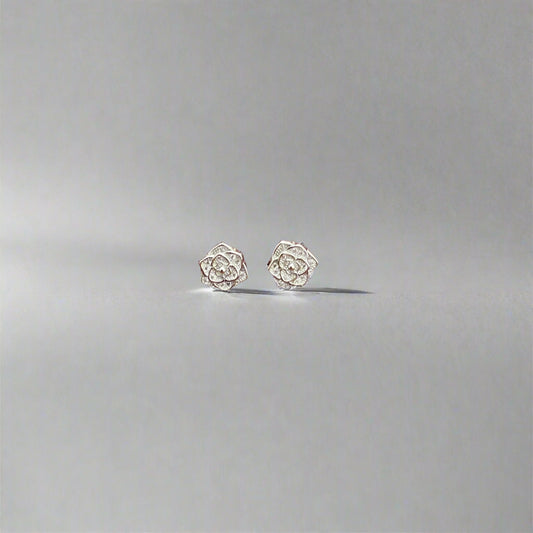 Sparkling Rose Studs