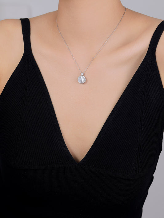 Moonstone Silver Chain